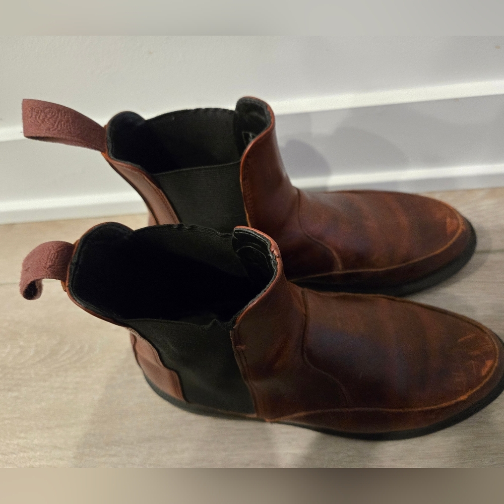 Dr. Martens Aimelya Pull-On Chelsea Boot in RED